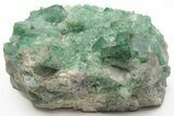 Green, Fluorescent, Cubic Fluorite Crystals - Madagascar #210470-3